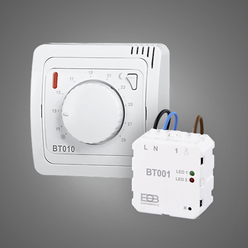 Kit thermostat radio analogique avec récepteur encastré